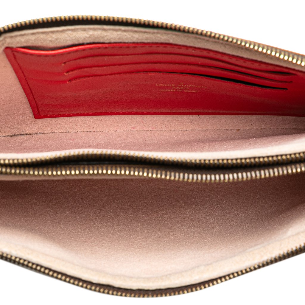 Louis Vuitton Monogram Blooming Flowers Double Zip Pochette - 4