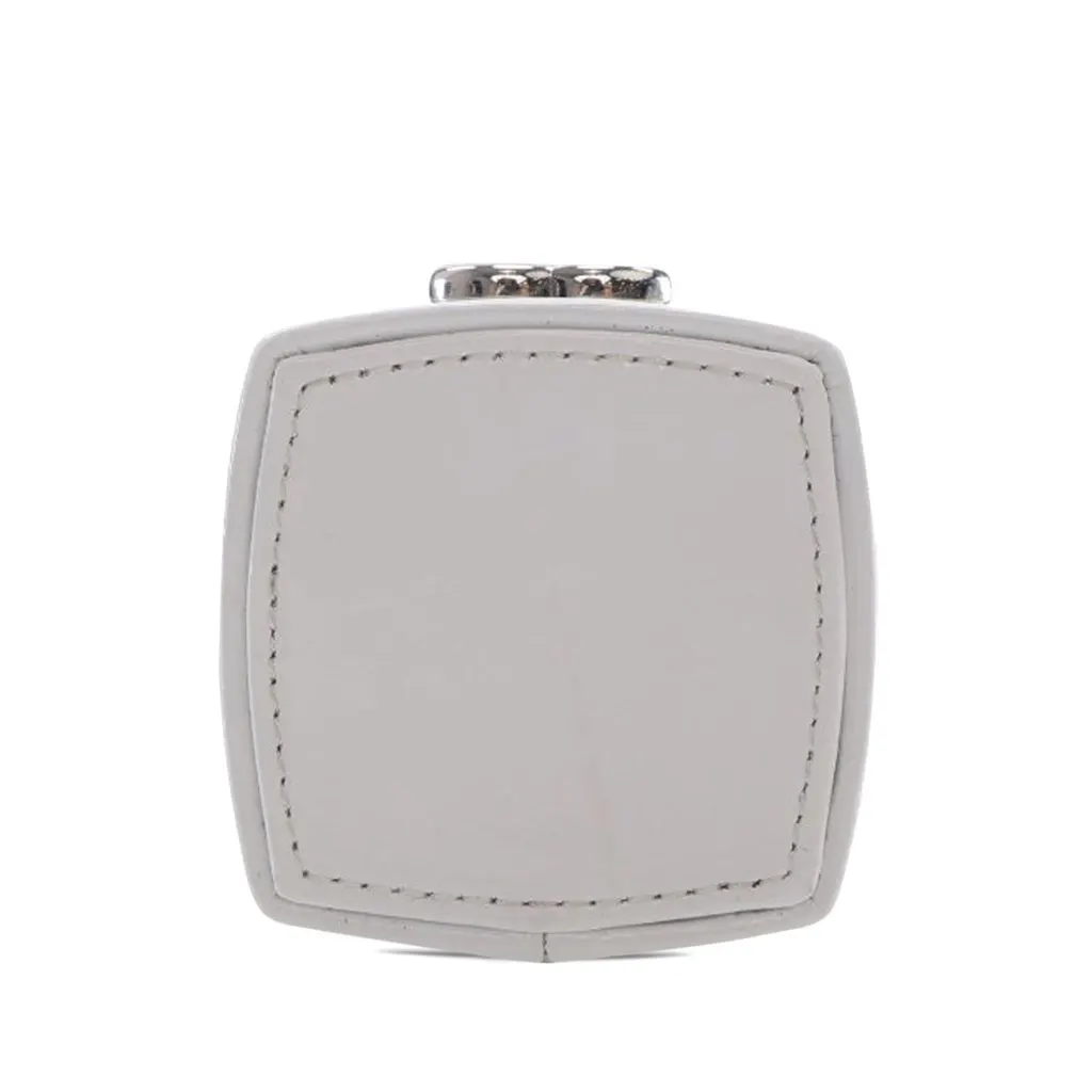 Chanel Patent Goatskin Make-Up Box Clutch With Chain White Leather Very good - Inside View
