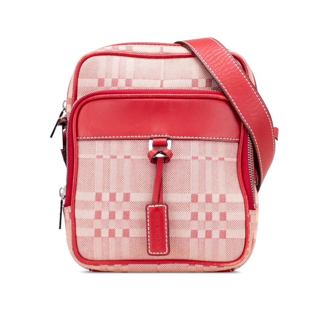 Burberry Tonal Check Canvas Crossbody