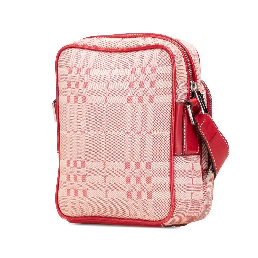 Burberry Tonal Check Canvas Crossbody - 2