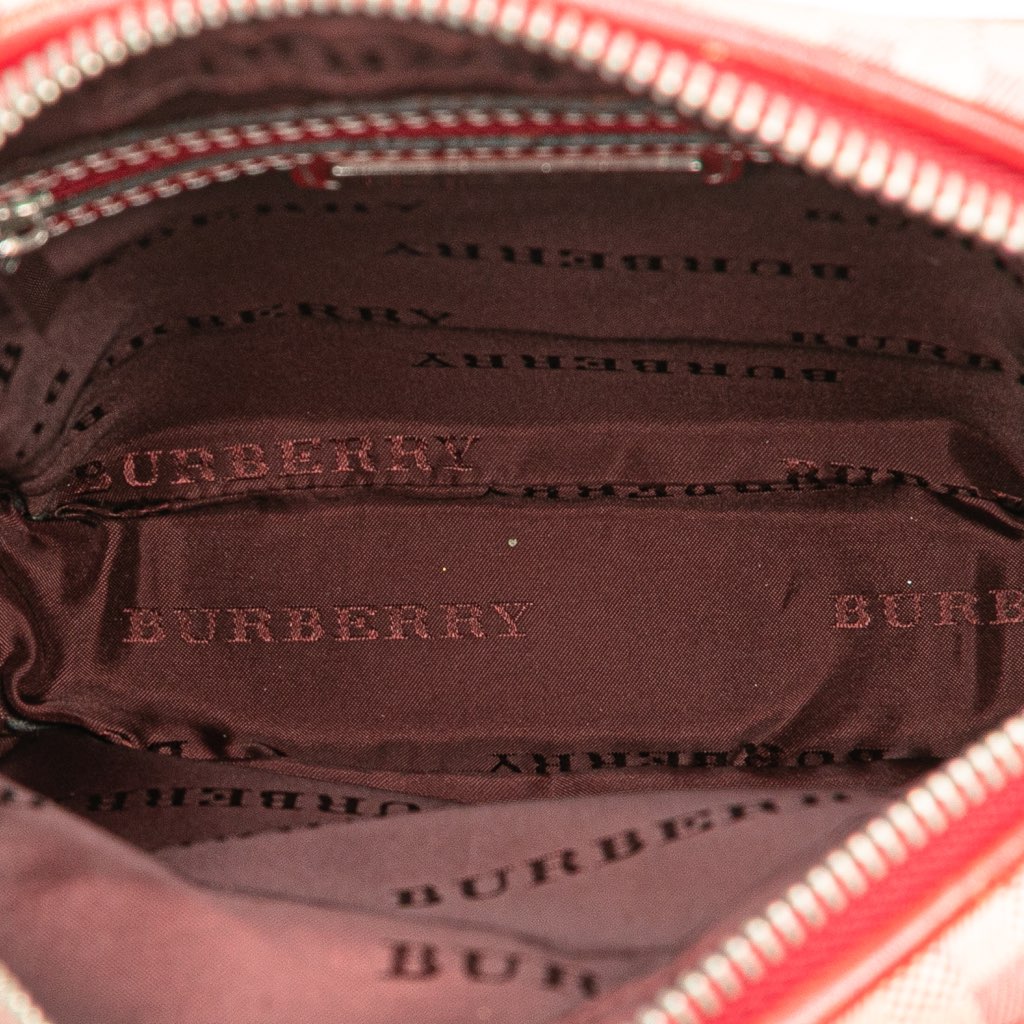 Burberry Tonal Check Canvas Crossbody - 4