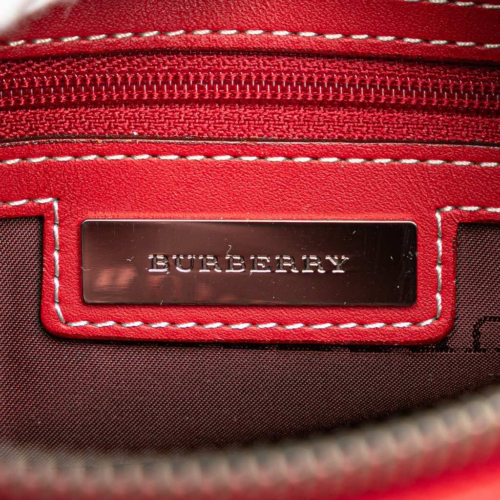 Burberry Tonal Check Canvas Crossbody - 5