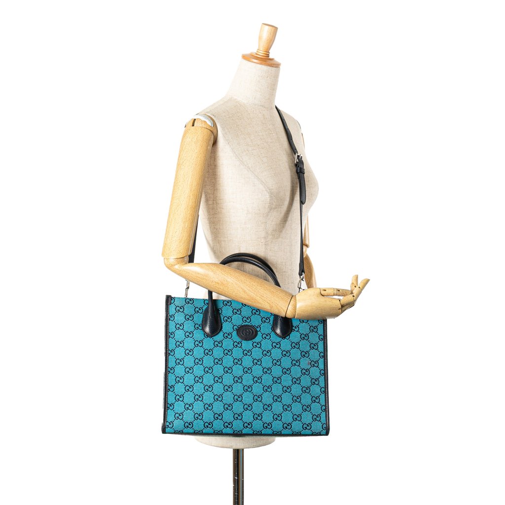 Gucci Small GG Canvas Interlocking G Tote - Image 14