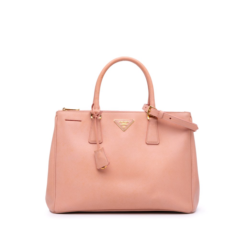 Prada Medium Saffiano Lux Galleria Double Zip Tote