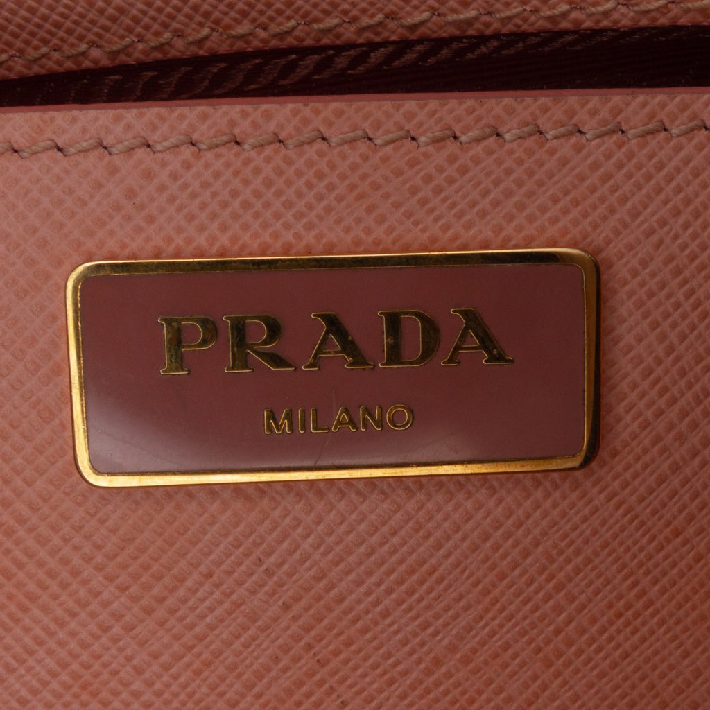 Prada Medium Saffiano Lux Galleria Double Zip Tote - Side view
