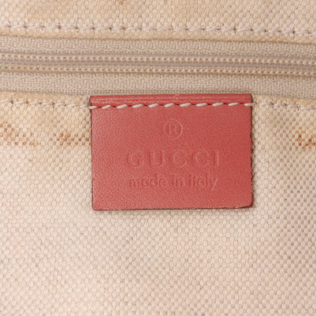 Gucci Diamante Canvas Sukey Satchel - Side view