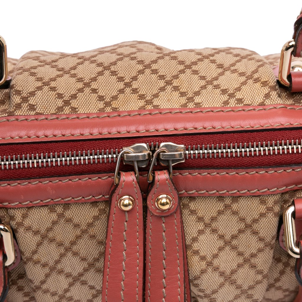 Gucci Diamante Canvas Sukey Satchel - Detail 2