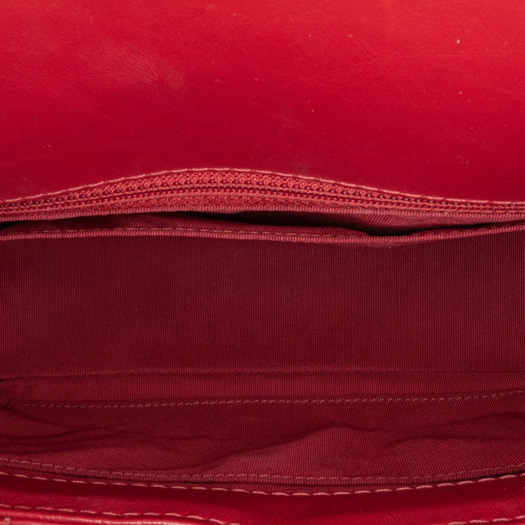 Chanel CC Chevron Calfskin Top Handle Flap - 5