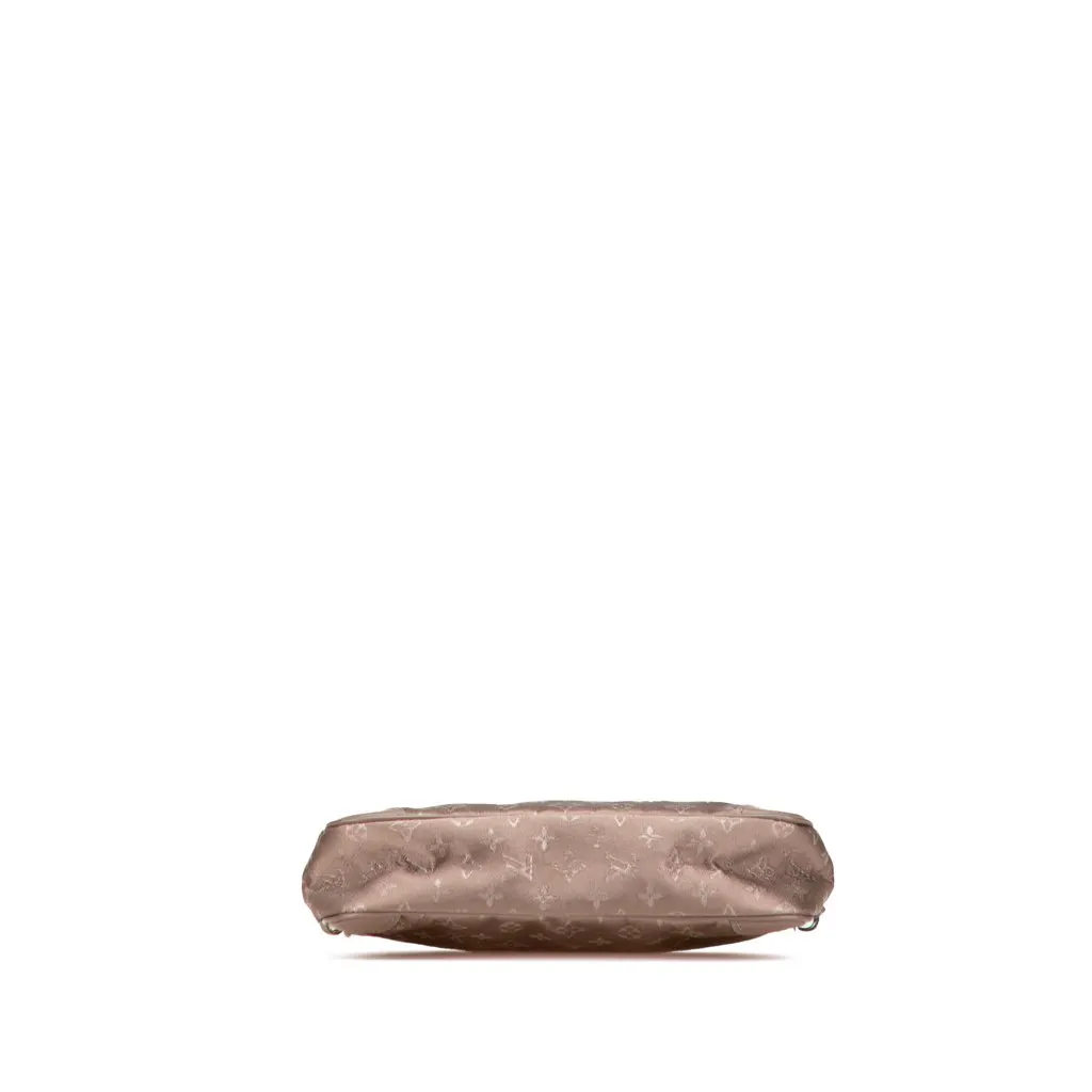 Louis Vuitton Monogram Satin Mini Boulogne Brown Satin Very good - Inside View