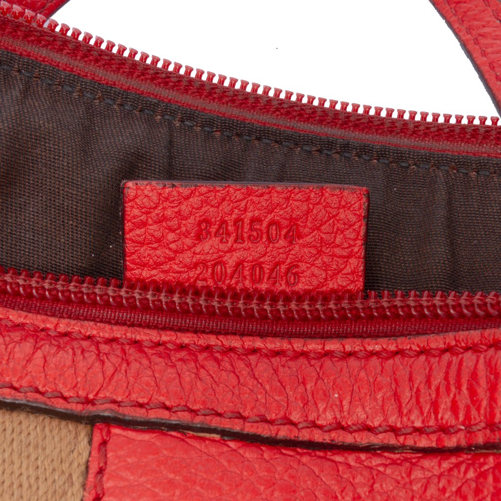 Gucci Mini Leather Web Dome Satchel - Detail 1