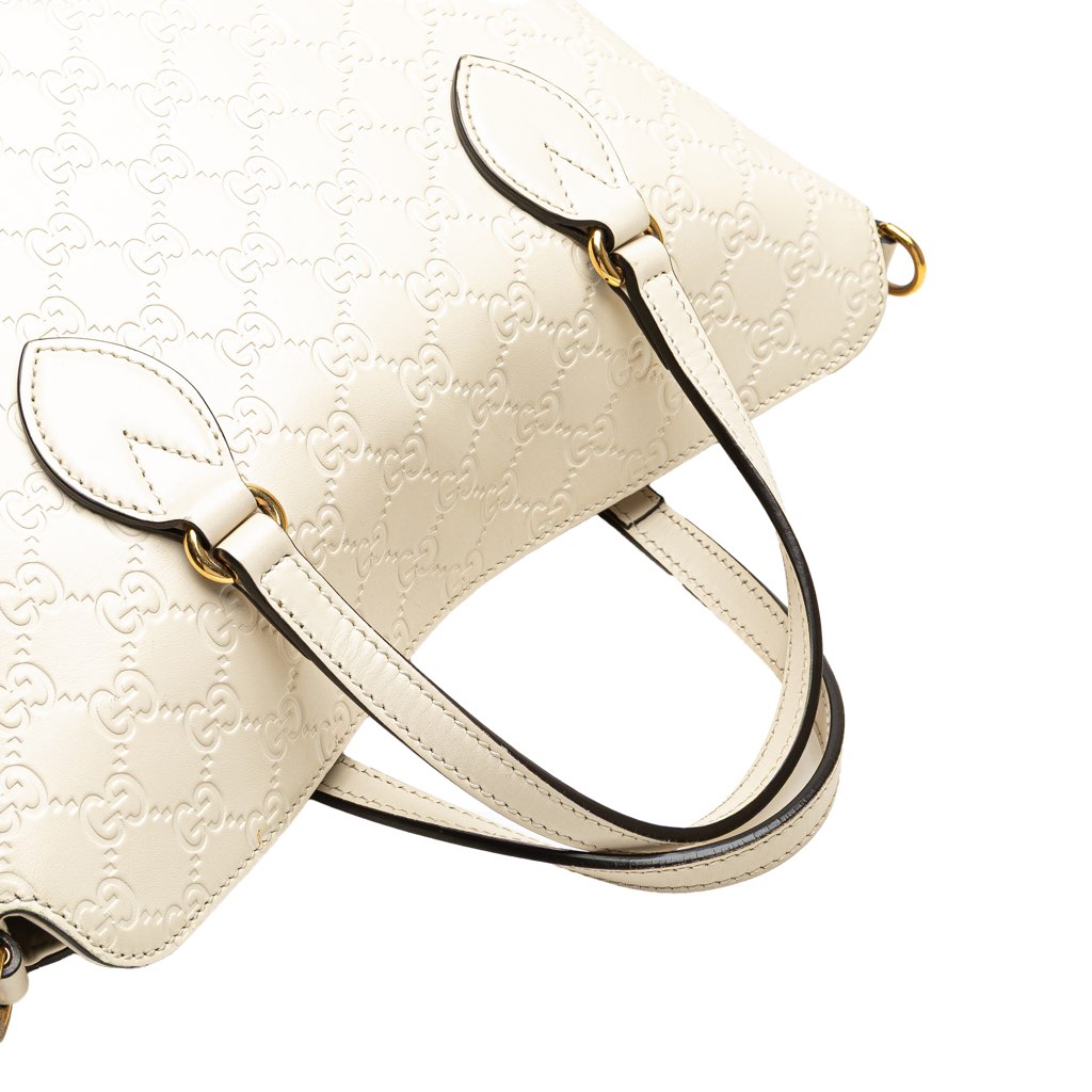 Gucci Guccissima Linea A Fold Over Satchel - Image 13