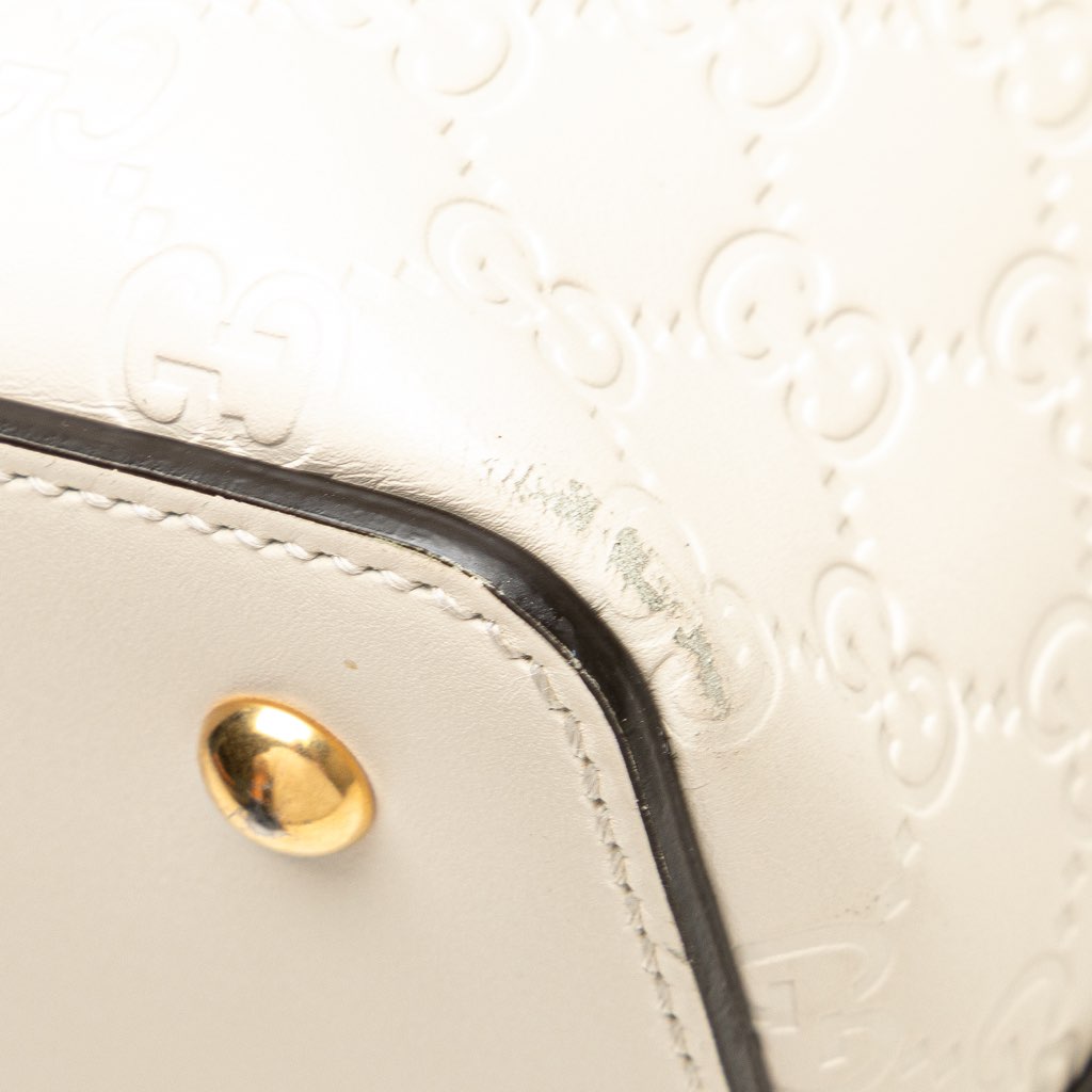 Gucci Guccissima Linea A Fold Over Satchel - Image 11