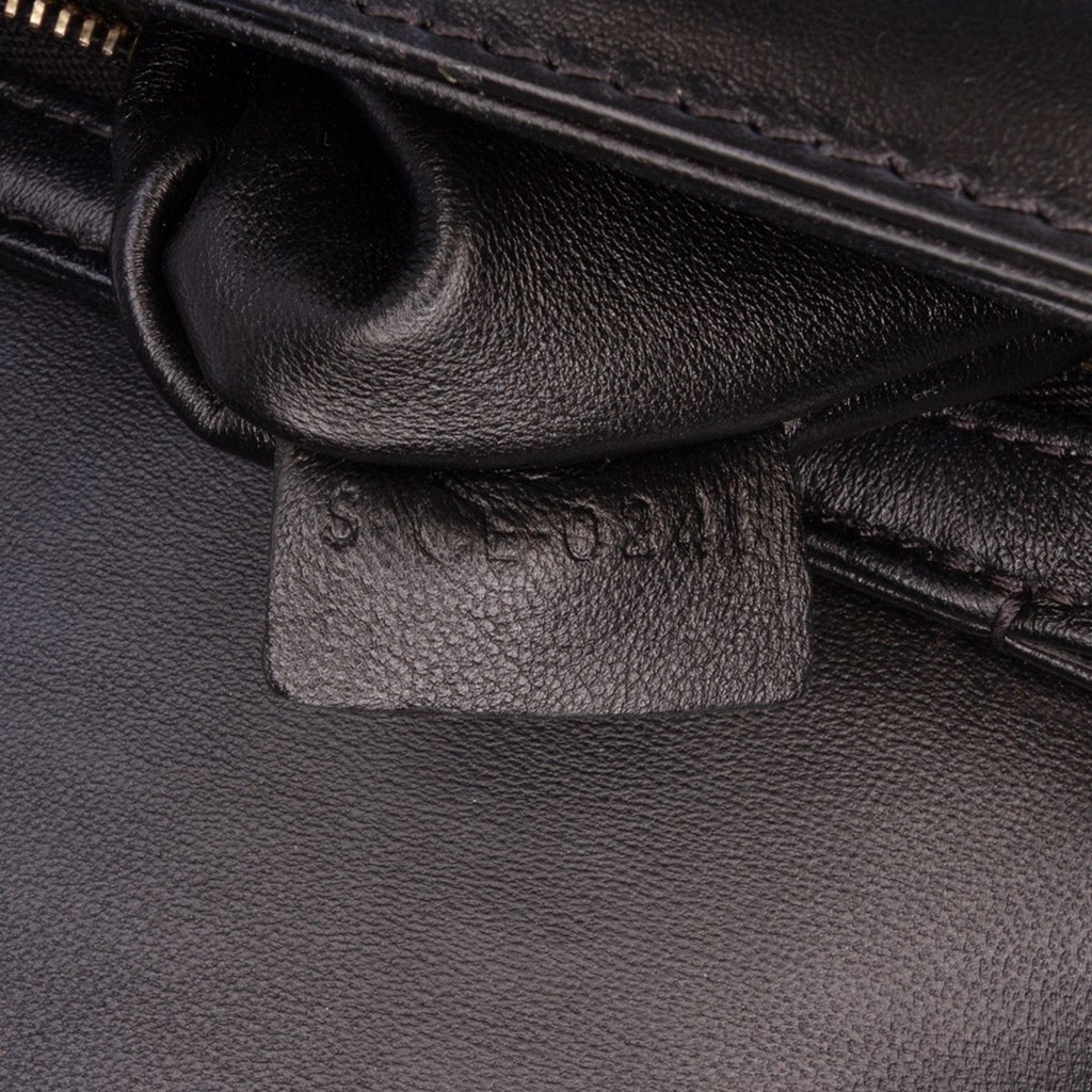 Celine Teen Embroidered Canvas and Calfskin Triomphe Crossbody - Side view