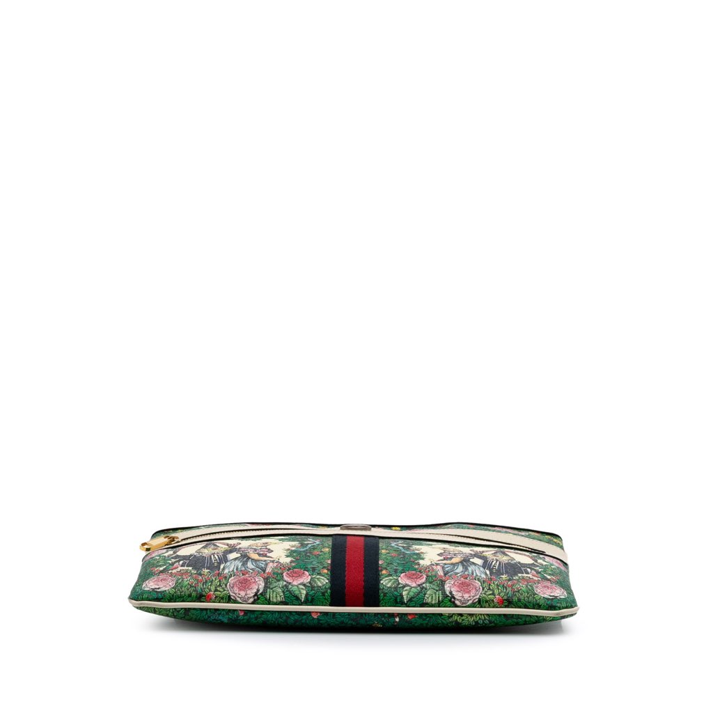 Gucci Yuko Higuchi Coated Canvas Ophidia Web Clutch - 3