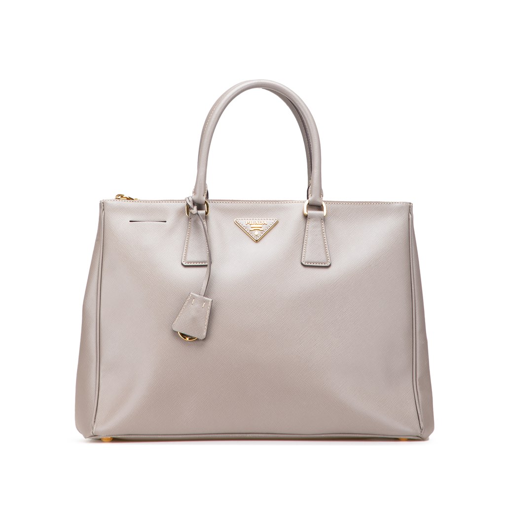 Prada Large Saffiano Lux Galleria Double Zip Satchel