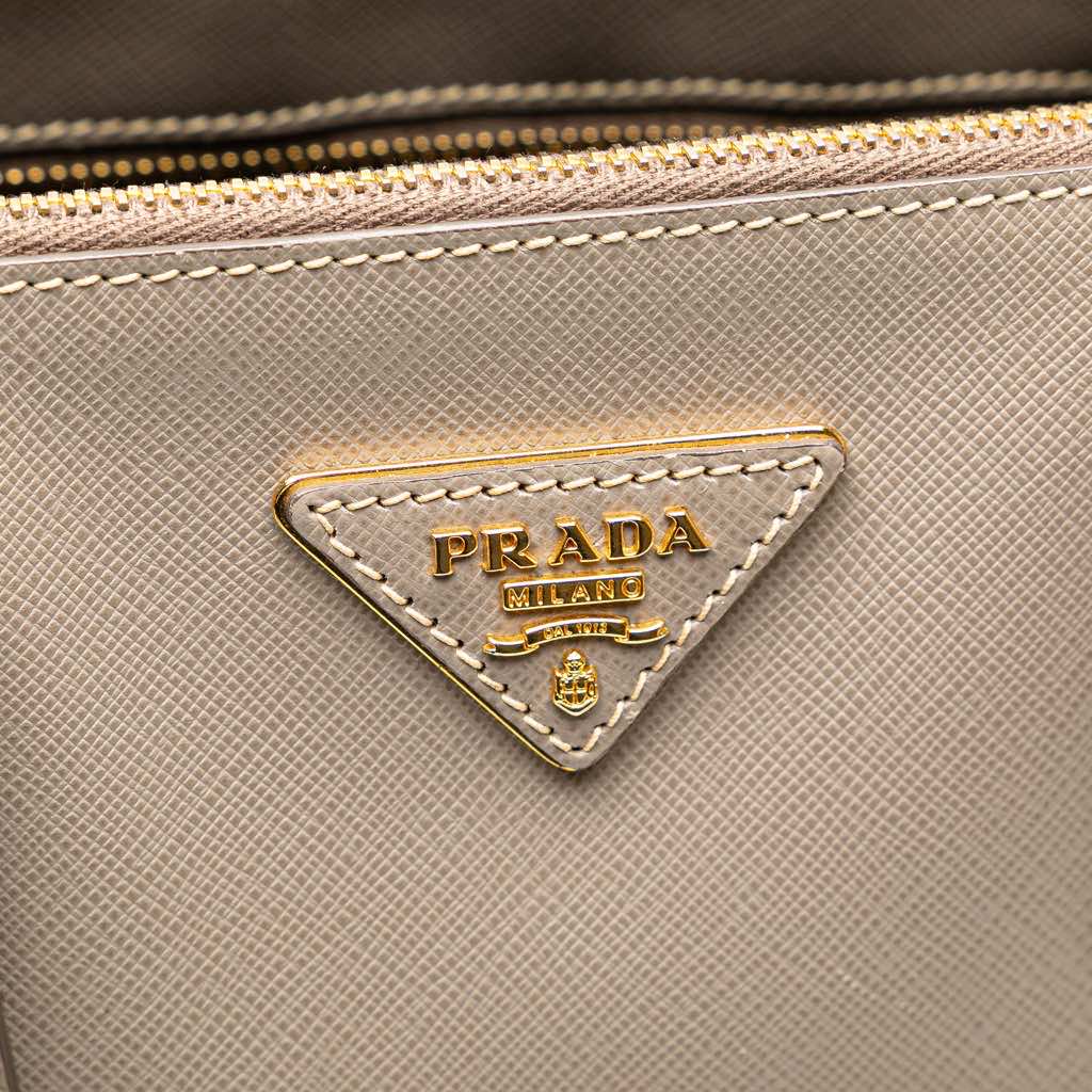 Prada Large Saffiano Lux Galleria Double Zip Satchel - 5
