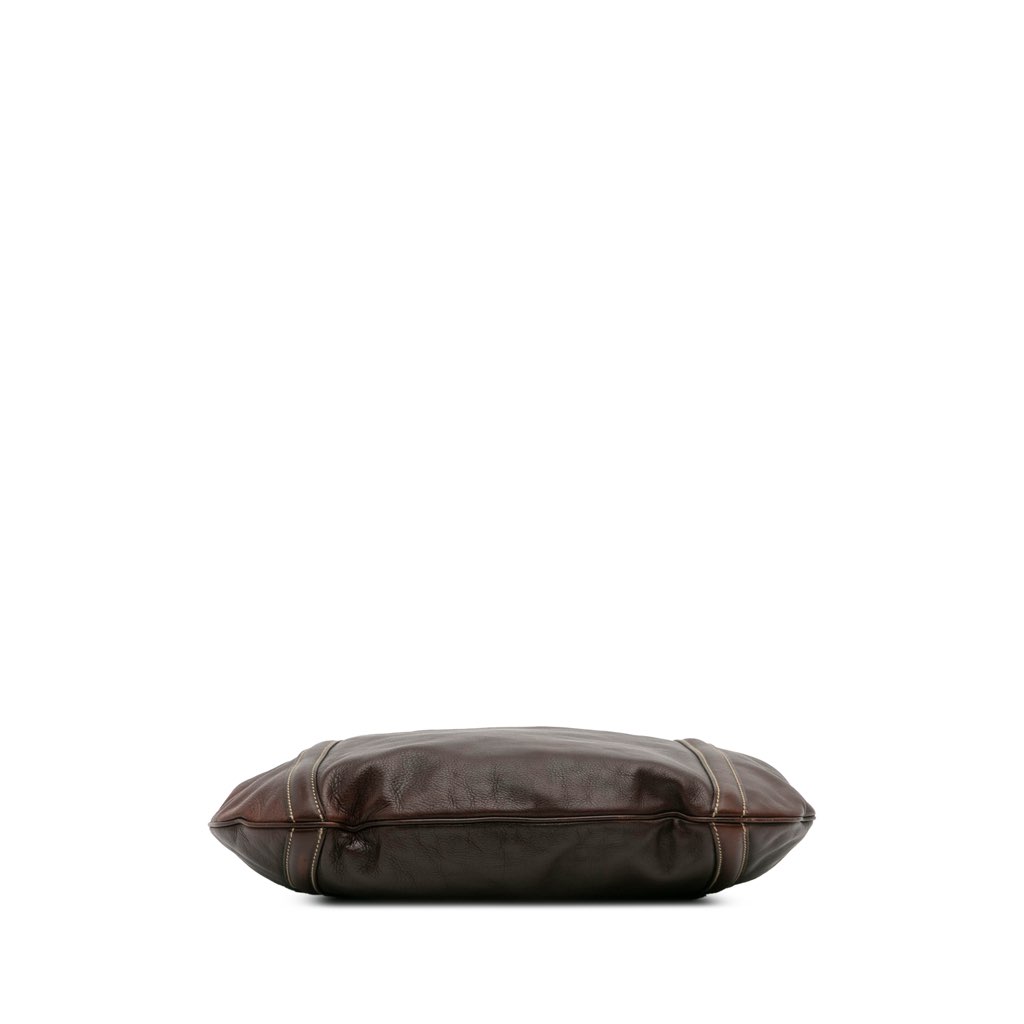 Gucci Medium Leather Web Britt Satchel - 3