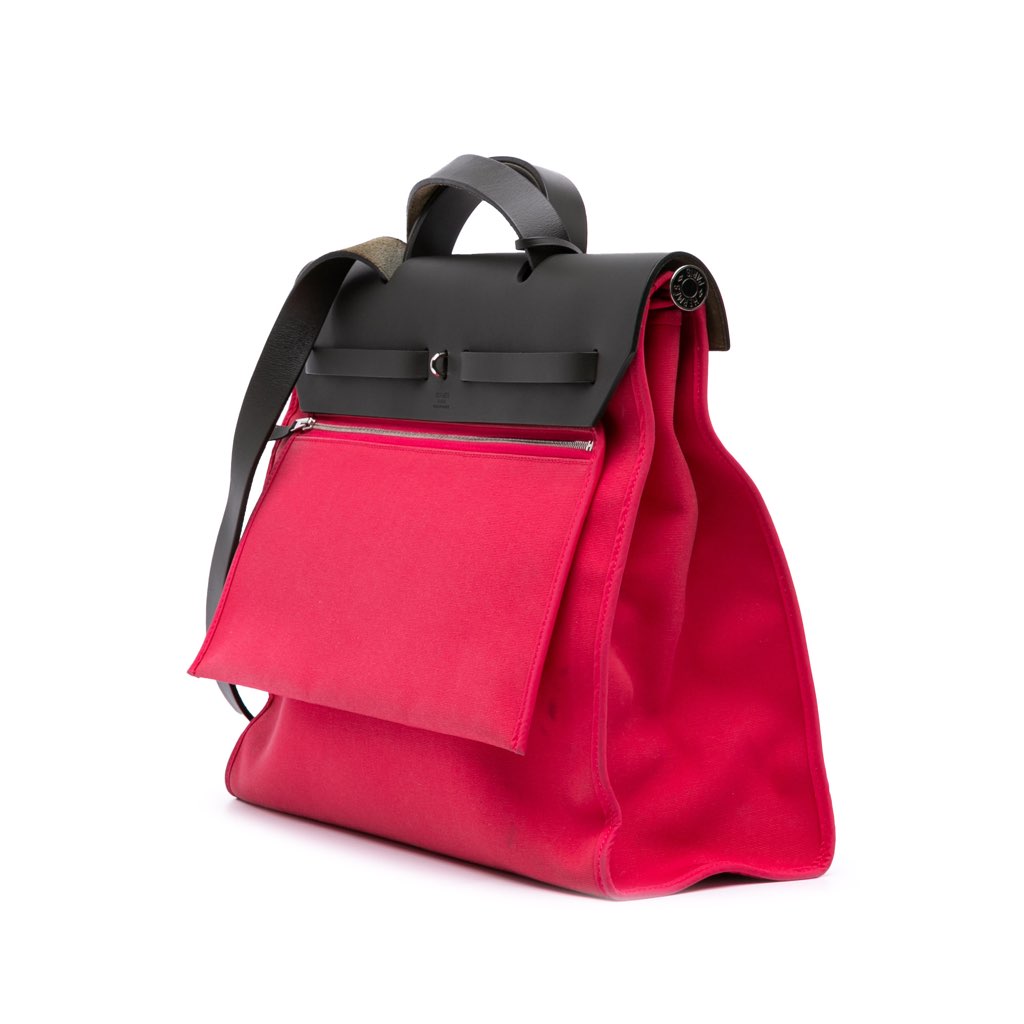 Hermès Toile Herbag Zip 39 - Back view