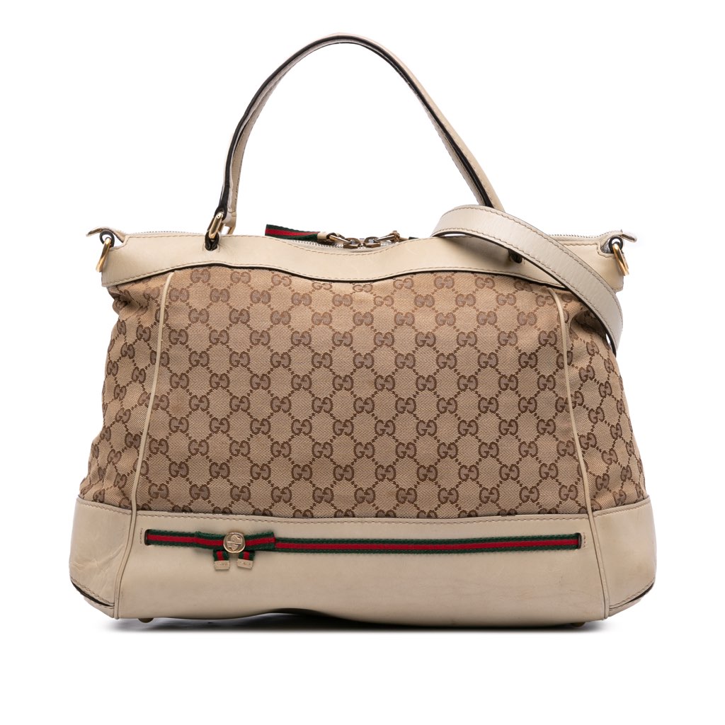 Gucci GG Canvas Web Mayfair Satchel
