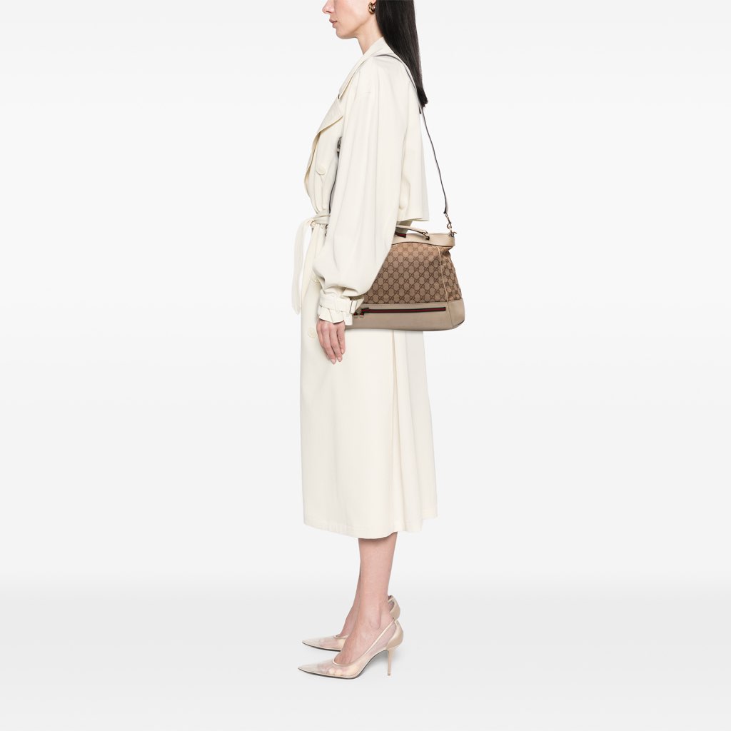 Gucci GG Canvas Web Mayfair Satchel - Image 13