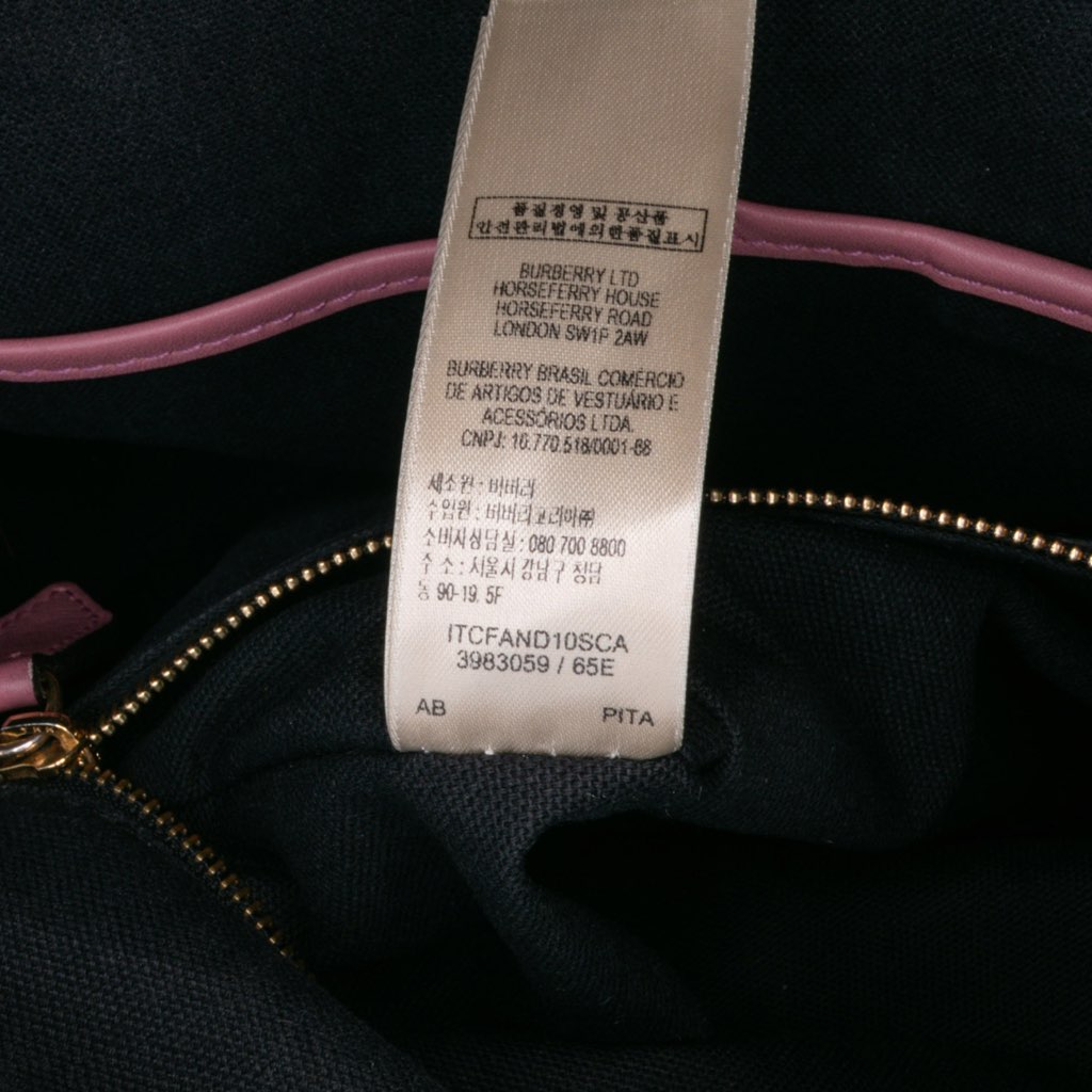 Burberry Small Leather Trimmed House Check Canvas Bridle Orchard Satchel - Detail 1