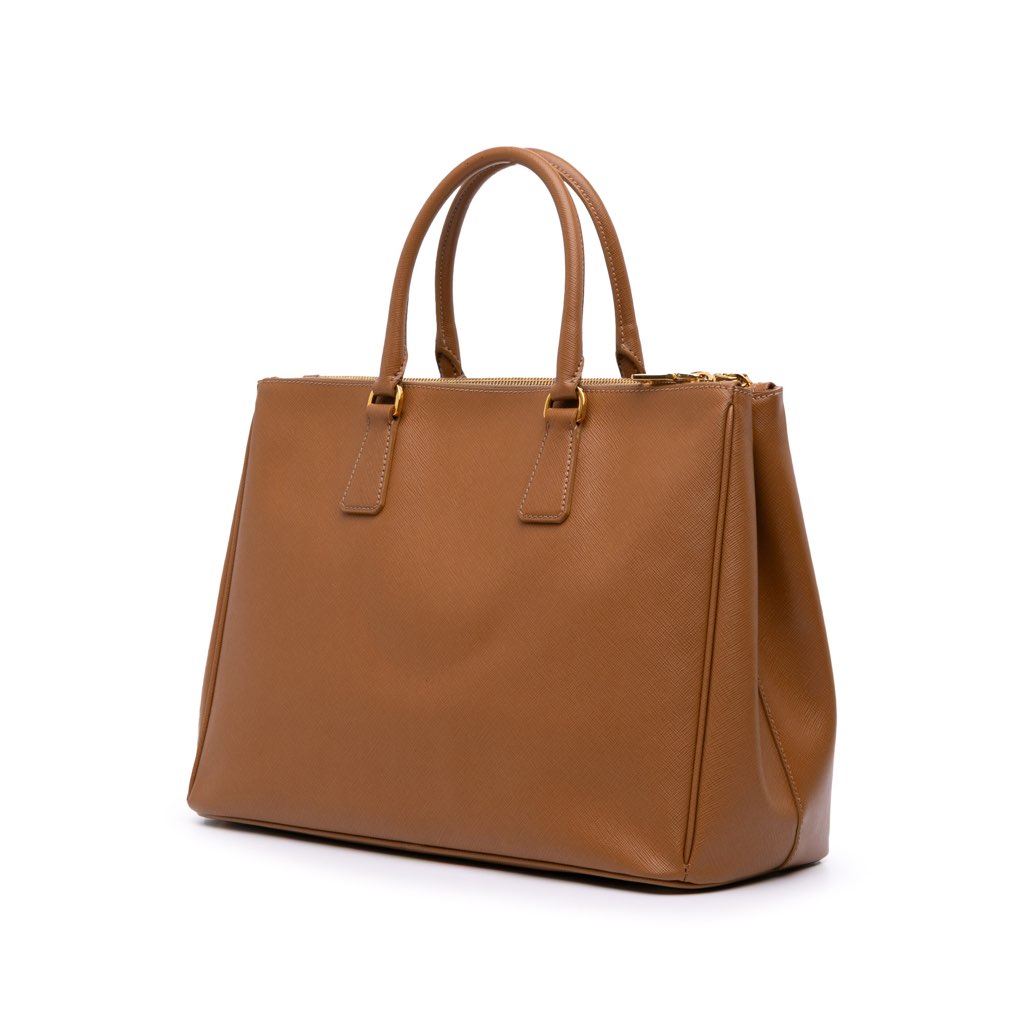 Prada Large Saffiano Lux Galleria Double Zip Satchel - 2