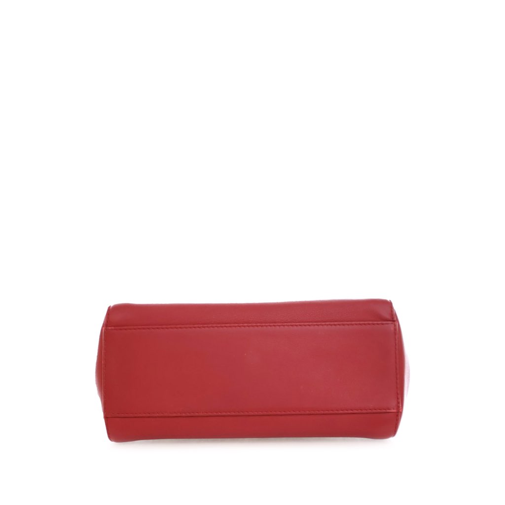 Fendi Mini Leather Flowerland Peekaboo Satchel - 3