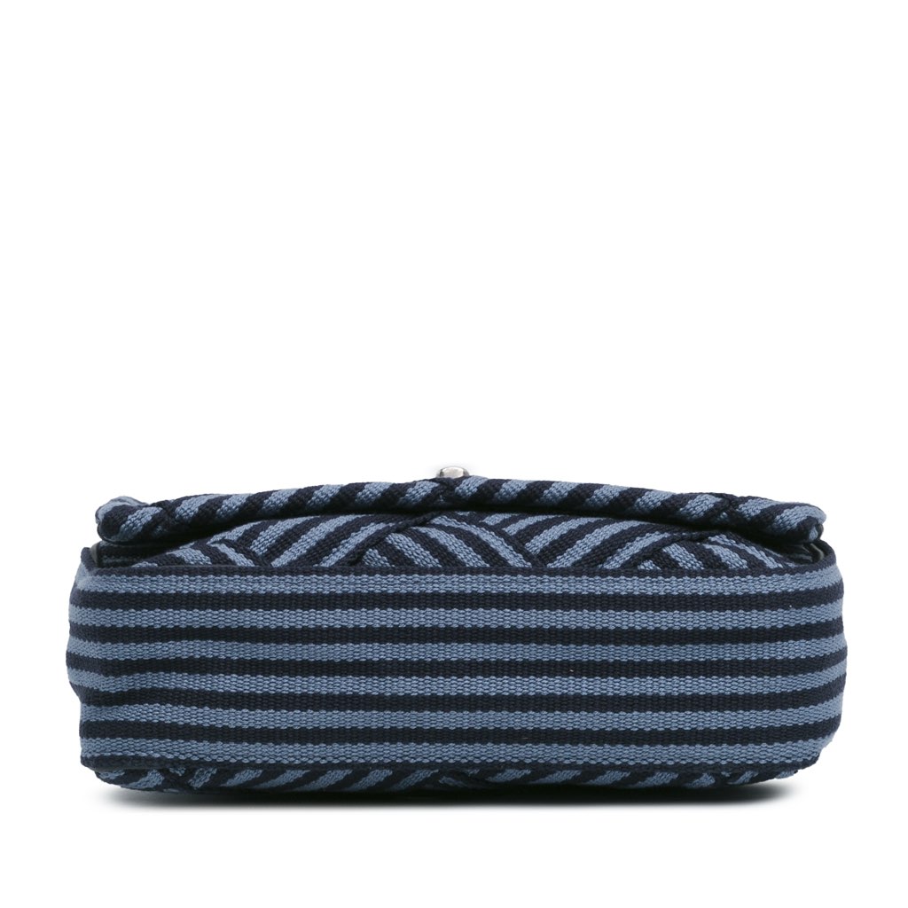 Chanel Canvas Stripe Flap Bag - 3