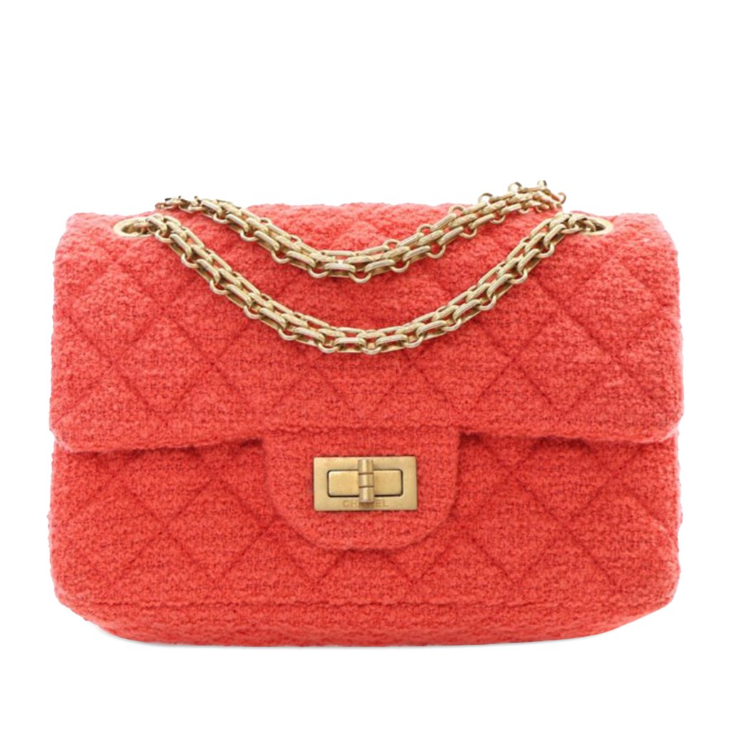 Chanel Mini Reissue 2.55 Tweed Single Flap 224