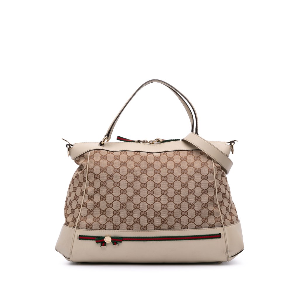 Gucci GG Canvas Web Mayfair Satchel