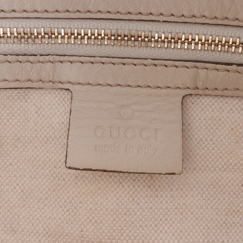Gucci GG Canvas Web Mayfair Satchel - Side view