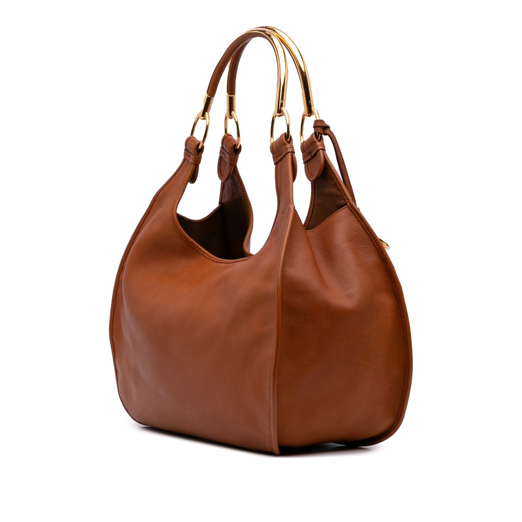 Dior Medium Leather 61 Hobo Bag - 2