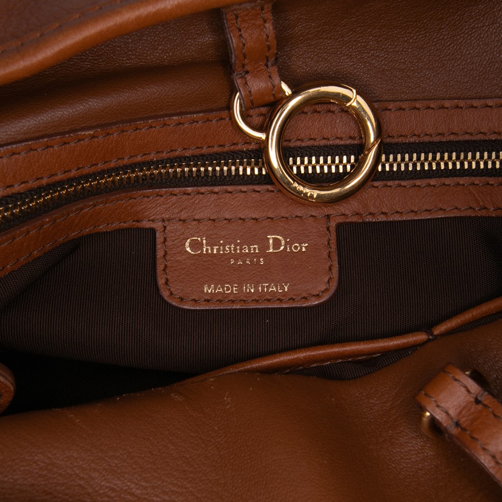 Dior Medium Leather 61 Hobo Bag - 5
