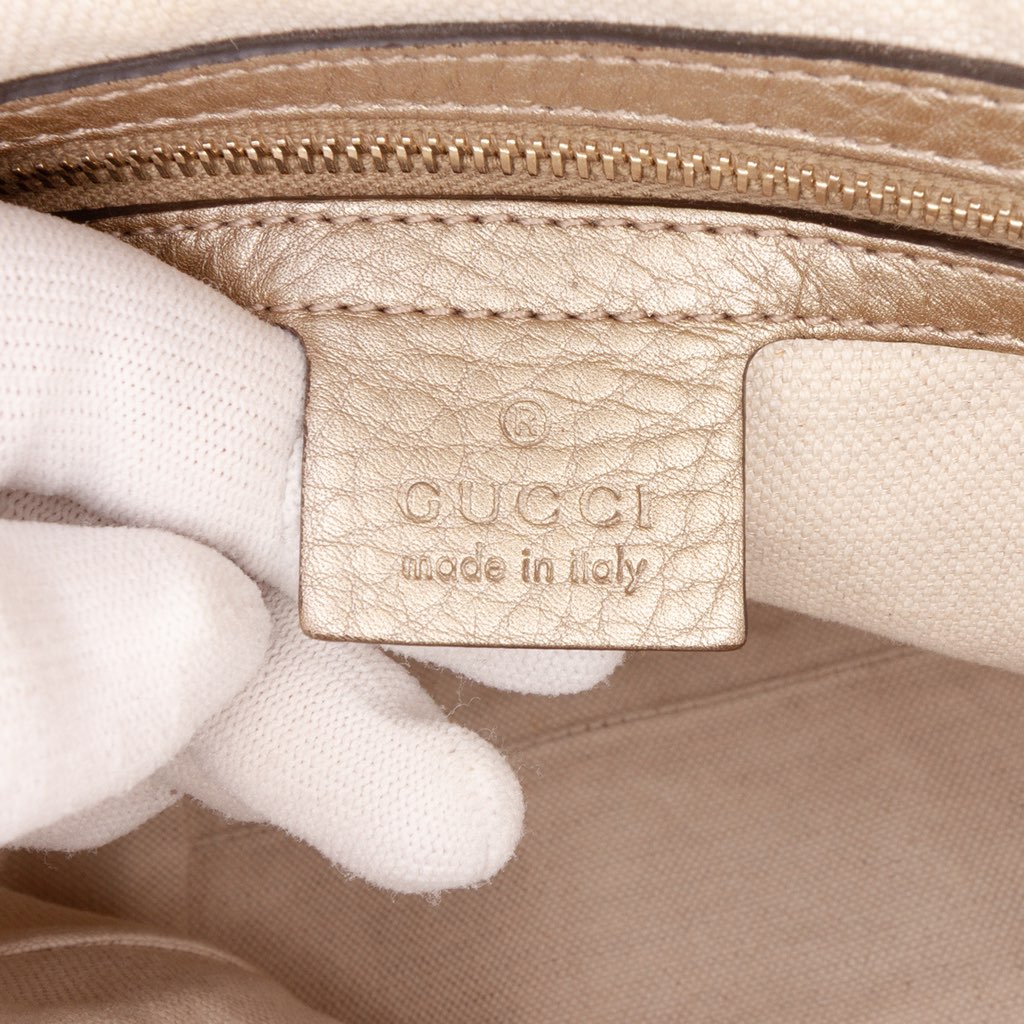 Gucci Leather Bella Satchel - Side view
