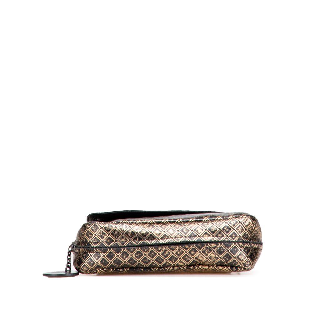 Bottega Veneta Metallic Calfskin Intrecciomirage Chain Flap Crossbody - Image 6