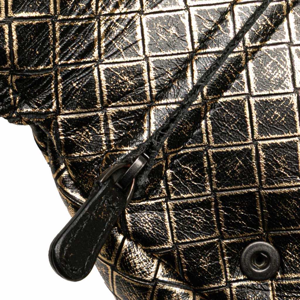 Bottega Veneta Metallic Calfskin Intrecciomirage Chain Flap Crossbody - Image 10