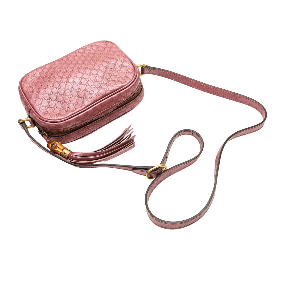Gucci Metallic Microguccissima Sunshine Disco Camera Bag - Image 13