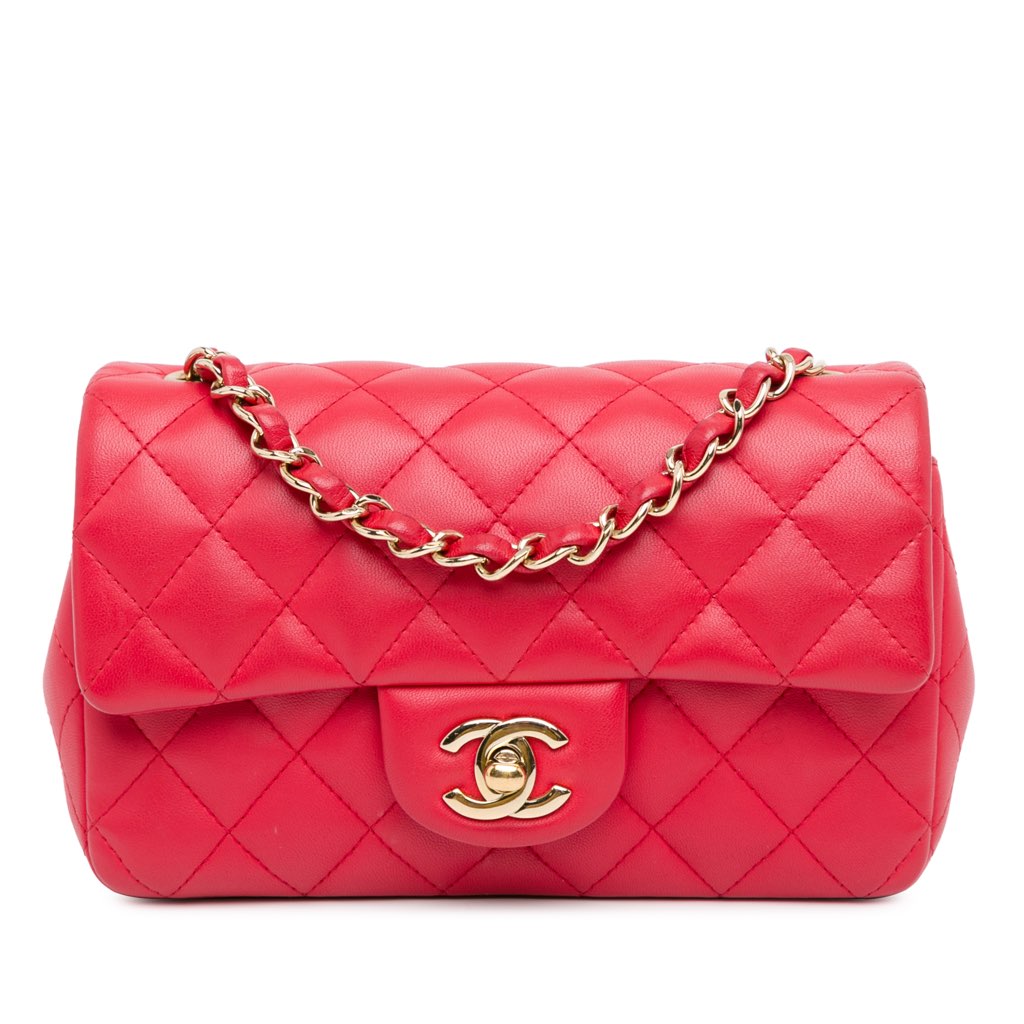 Chanel Mini Rectangular Classic Lambskin Single Flap