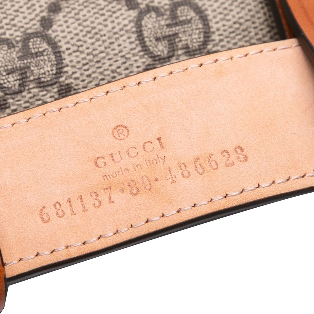 Gucci Mini GG Supreme Web Bamboo 1947 Belt Bag - Side view