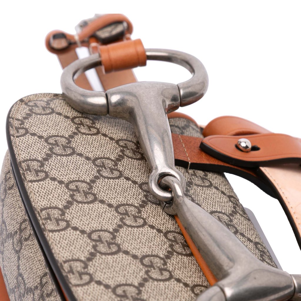 Gucci Mini GG Supreme Web Bamboo 1947 Belt Bag - Detail 1