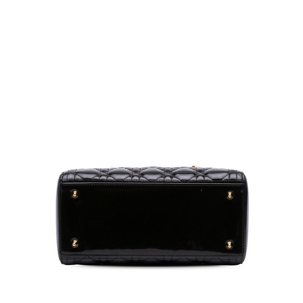Dior Medium Patent Cannage Lady Dior - 3