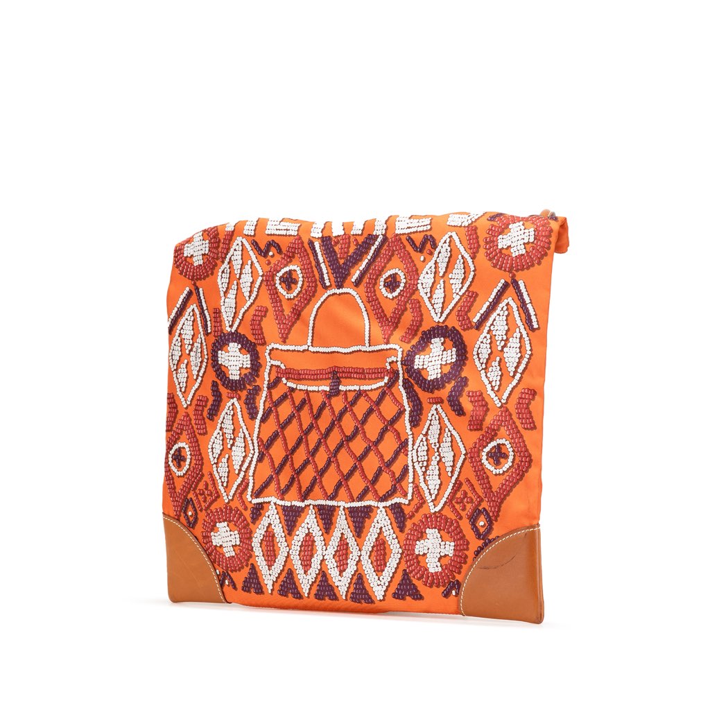 Hermès Silk and Barenia Kelly En Perles Silky City 33 - 2