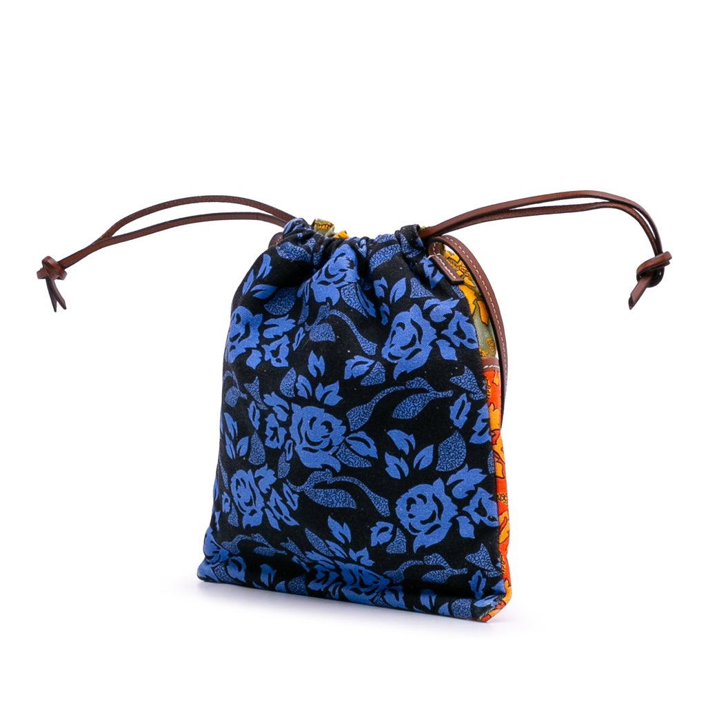 Loewe Paulas Ibiza Canvas Angel Drawstring Crossbody - Back view