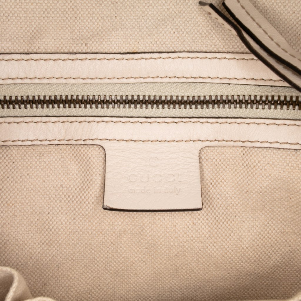 Gucci Medium GG Canvas Running Satchel - Side view