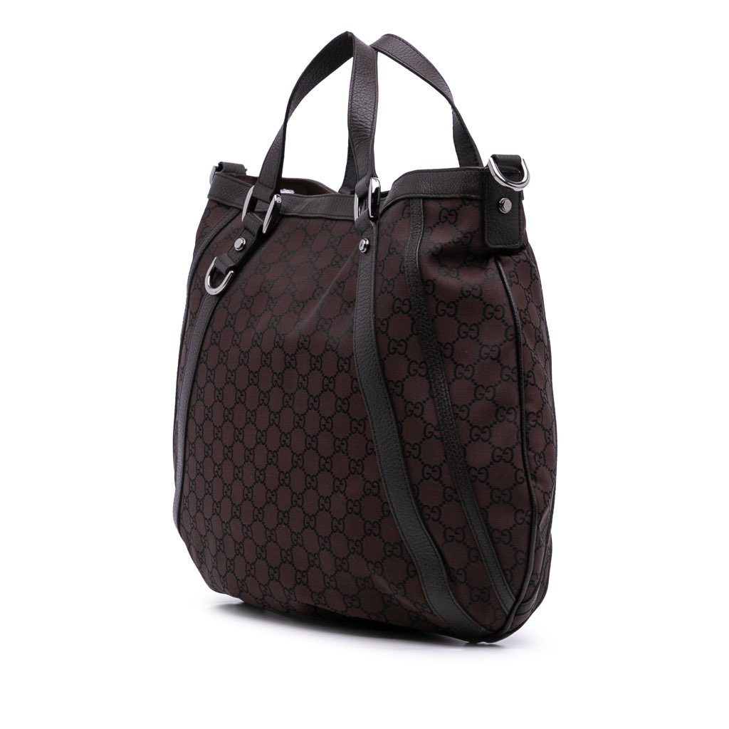 Gucci GG Canvas Abbey D Ring Convertible Satchel - 2