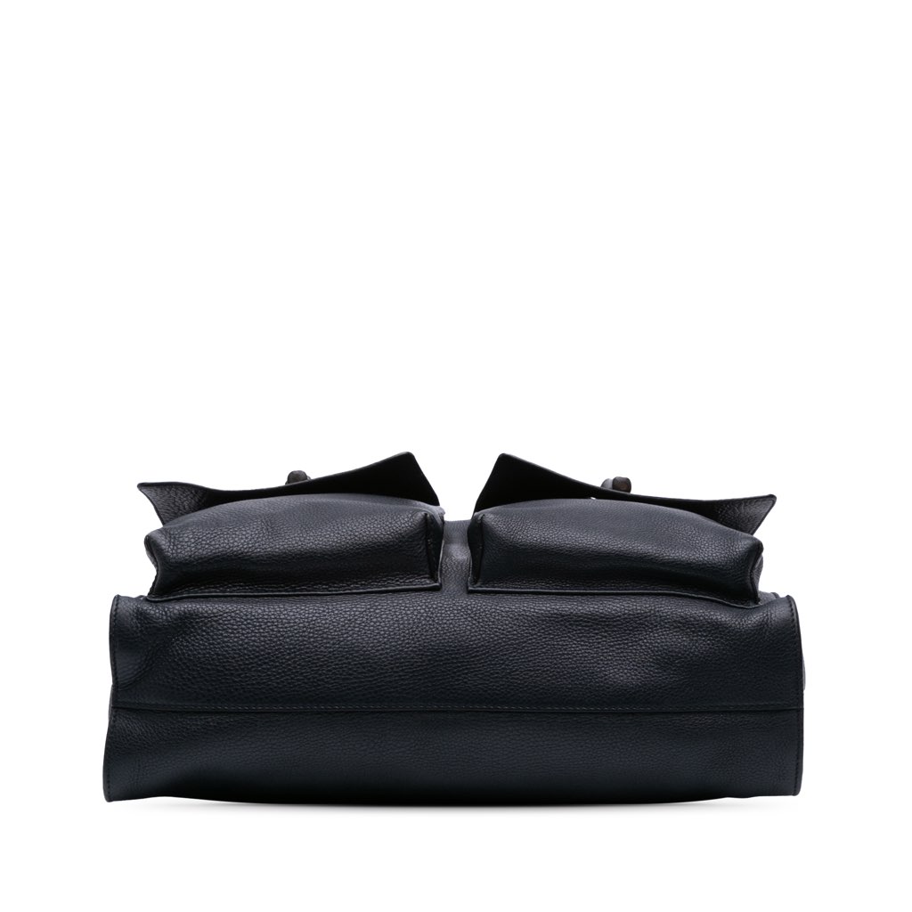 Gucci Large Leather Bamboo Double Pocket Messenger Bag - 3