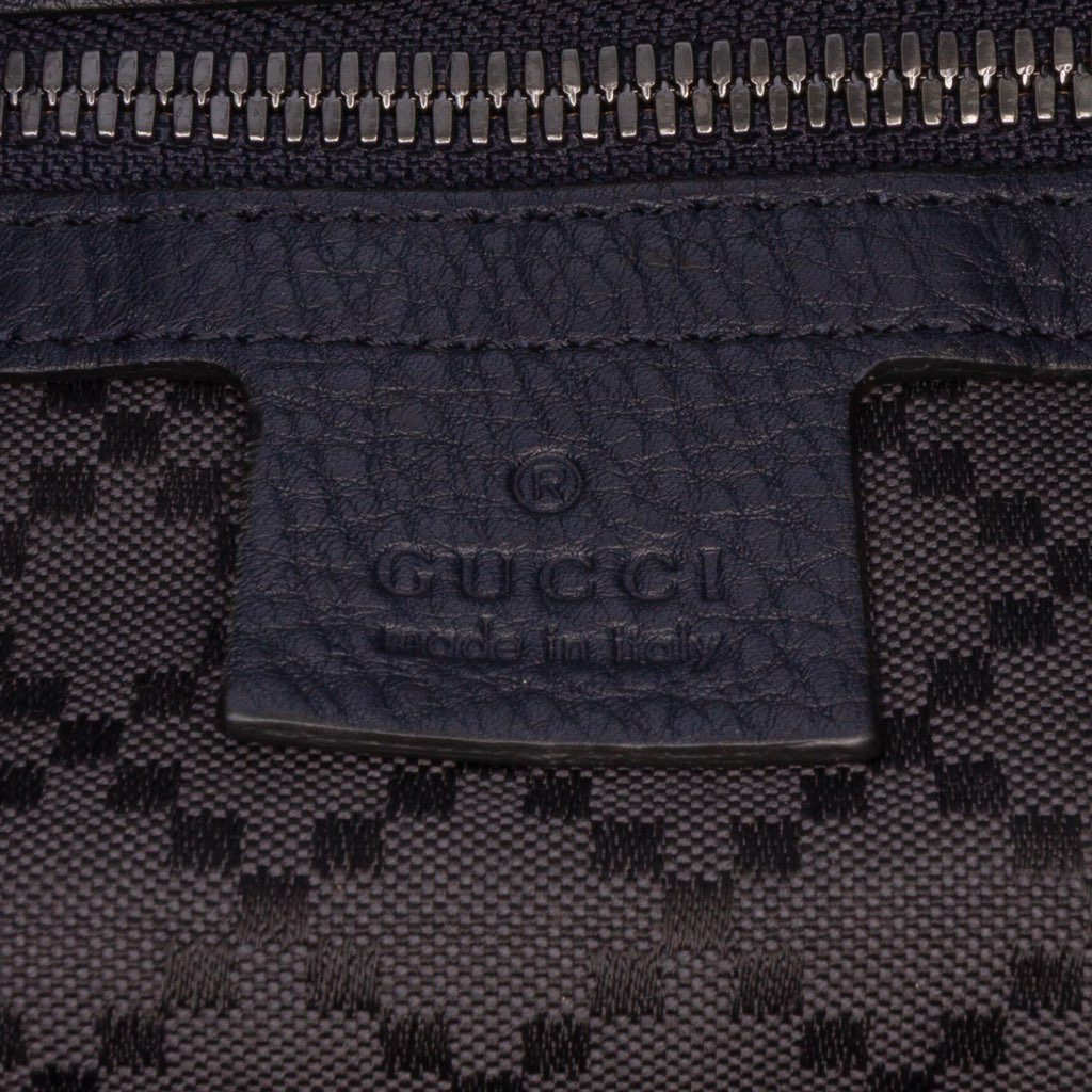 Gucci Large Leather Bamboo Double Pocket Messenger Bag - 5