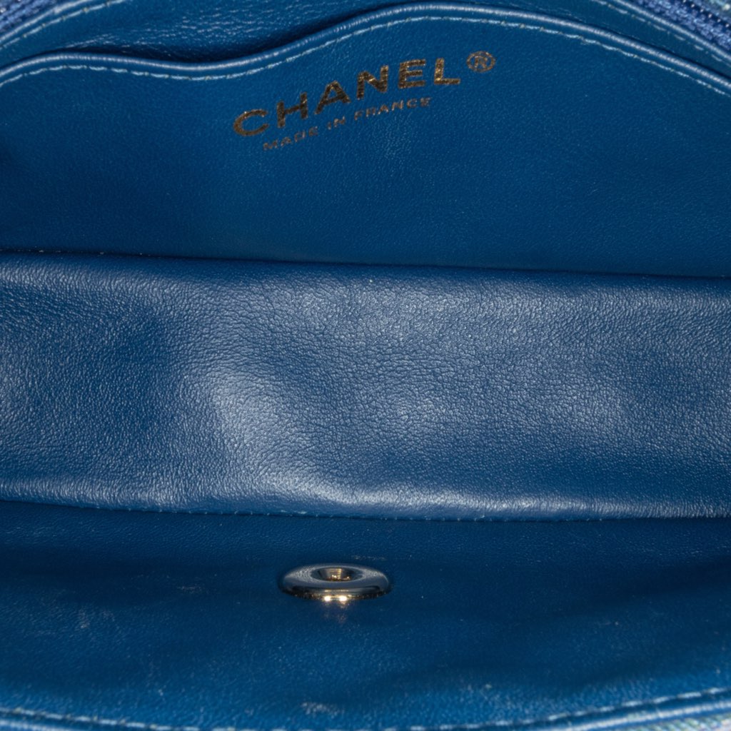 Chanel Mini Rectangular Multicolor Classic Denim Single Flap - 5