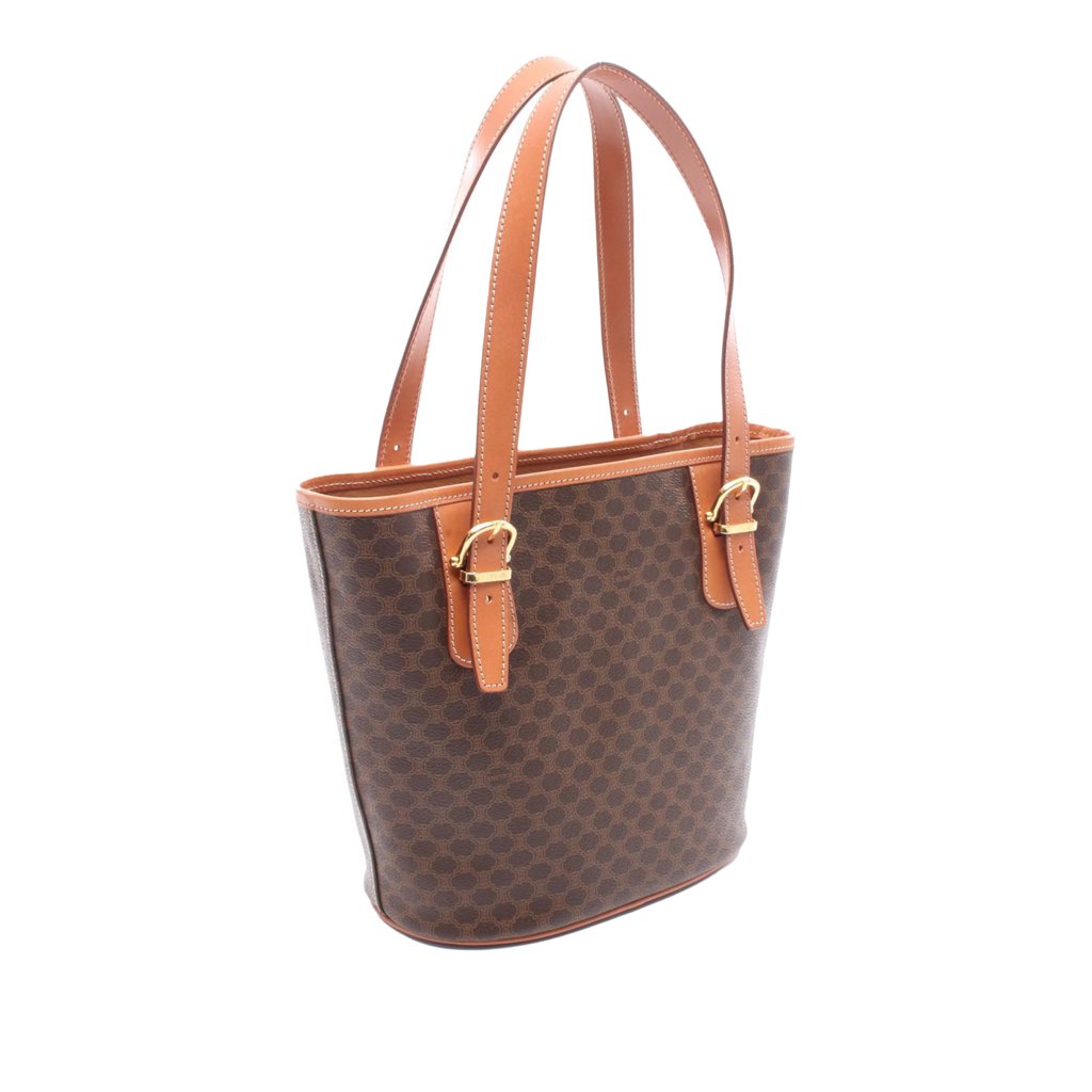 Celine Macadam Coated Canvas Handbag - 2