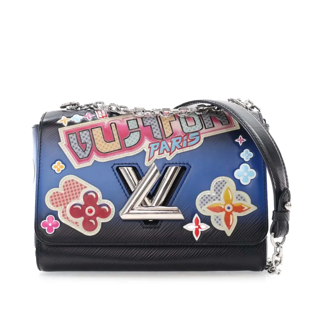 Louis Vuitton Epi Kawaii Blossom Twist MM Black Leather Good - Front View